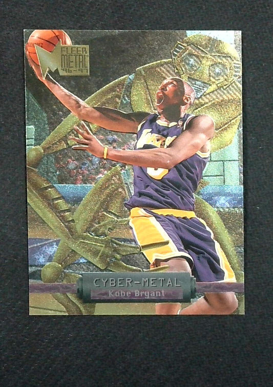1996 Skybox Metal Kobe Bryant Cyber Rookie RC #5 Lakers