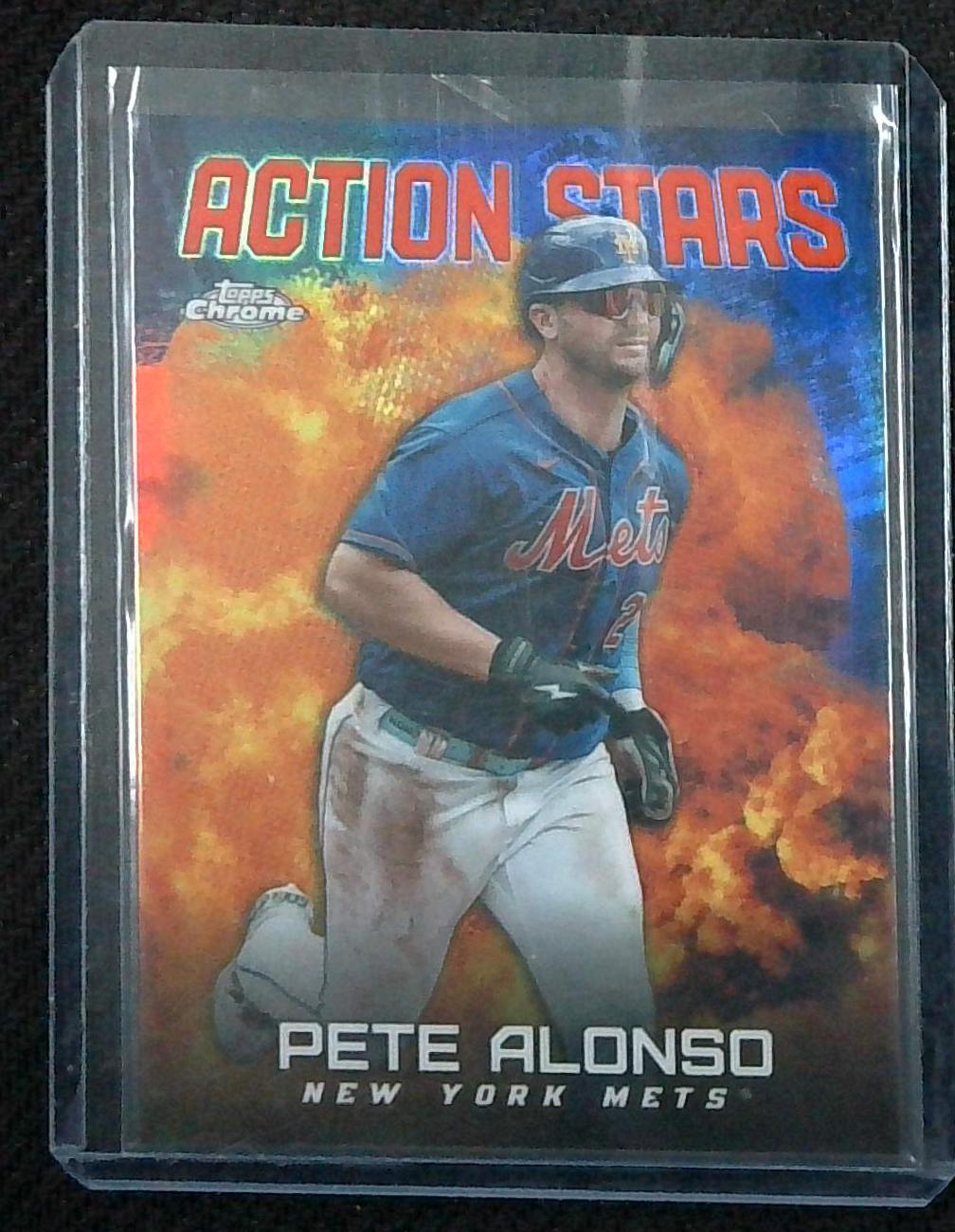 2023 Topps Chrome Update Action Stars Orange Refractors #ASC13 Pete Alonso 21/25