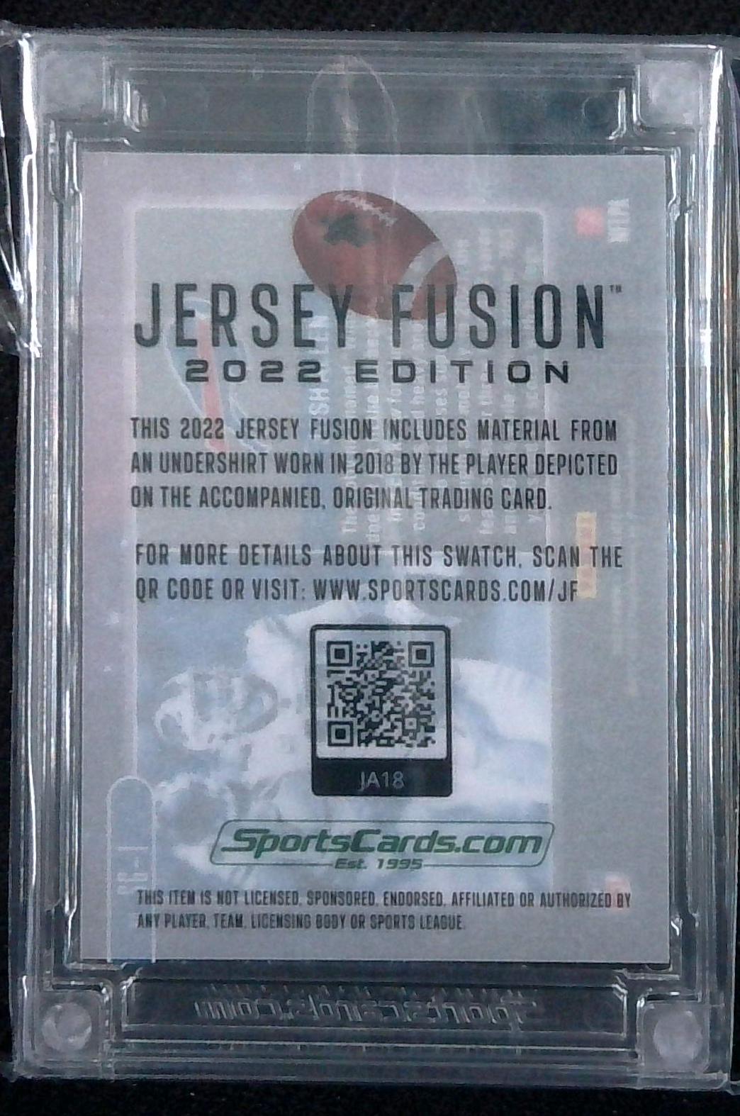 JOSH ALLEN JERSEY FUSION 2022 FOOTBALL NFL BUFFALO BILLS GAME USED PATCH