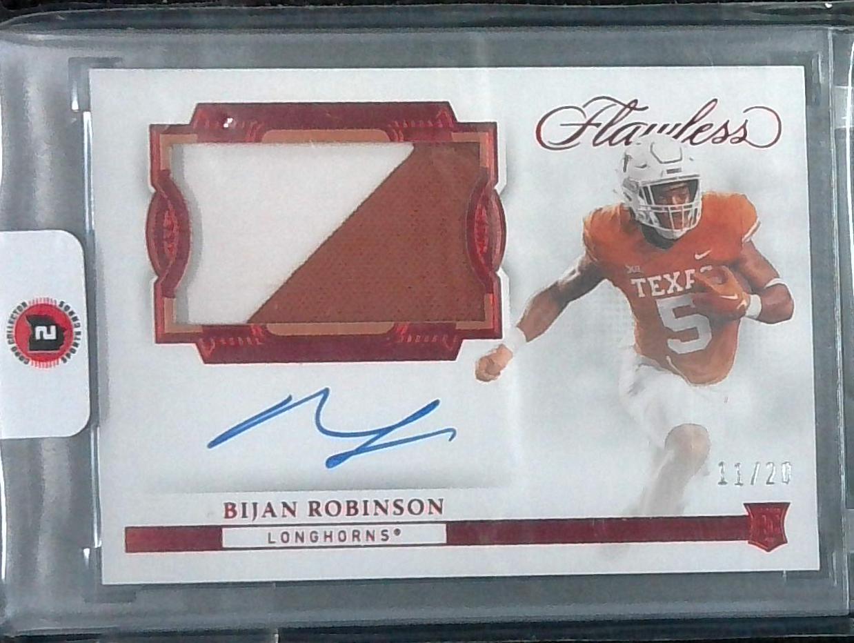 2023 Panini Flawless Collegiate BIJAN ROBINSON RPA Rookie AUTO Autograph RC 11/20