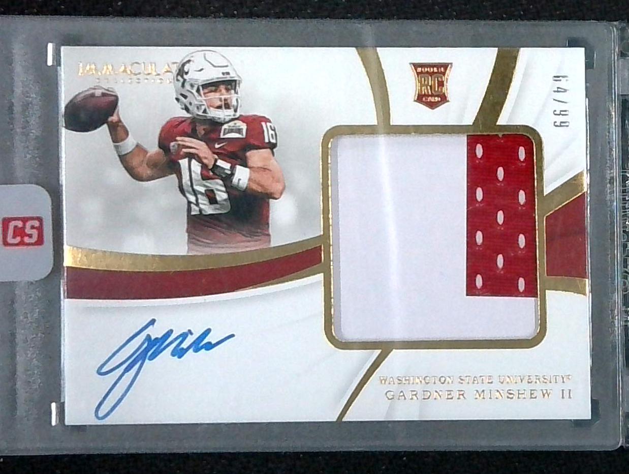 2019 Immaculate Collection Collegiate #146 Gardner Minshew II RPA Auto 64/99