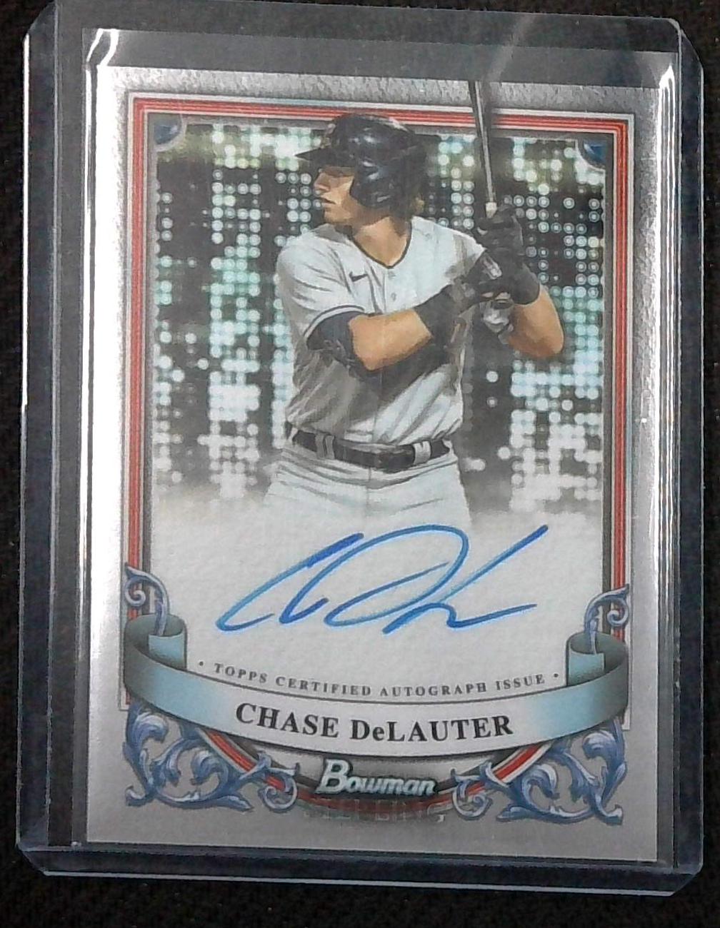 2024 Bowman Sterling Chase DeLauter Auto #PA-CDE Cleveland Guardians
