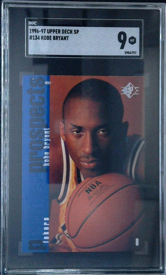 1996-97 Upper Deck SP Kobe Bryant #134 SGC 9 MINT Rookie