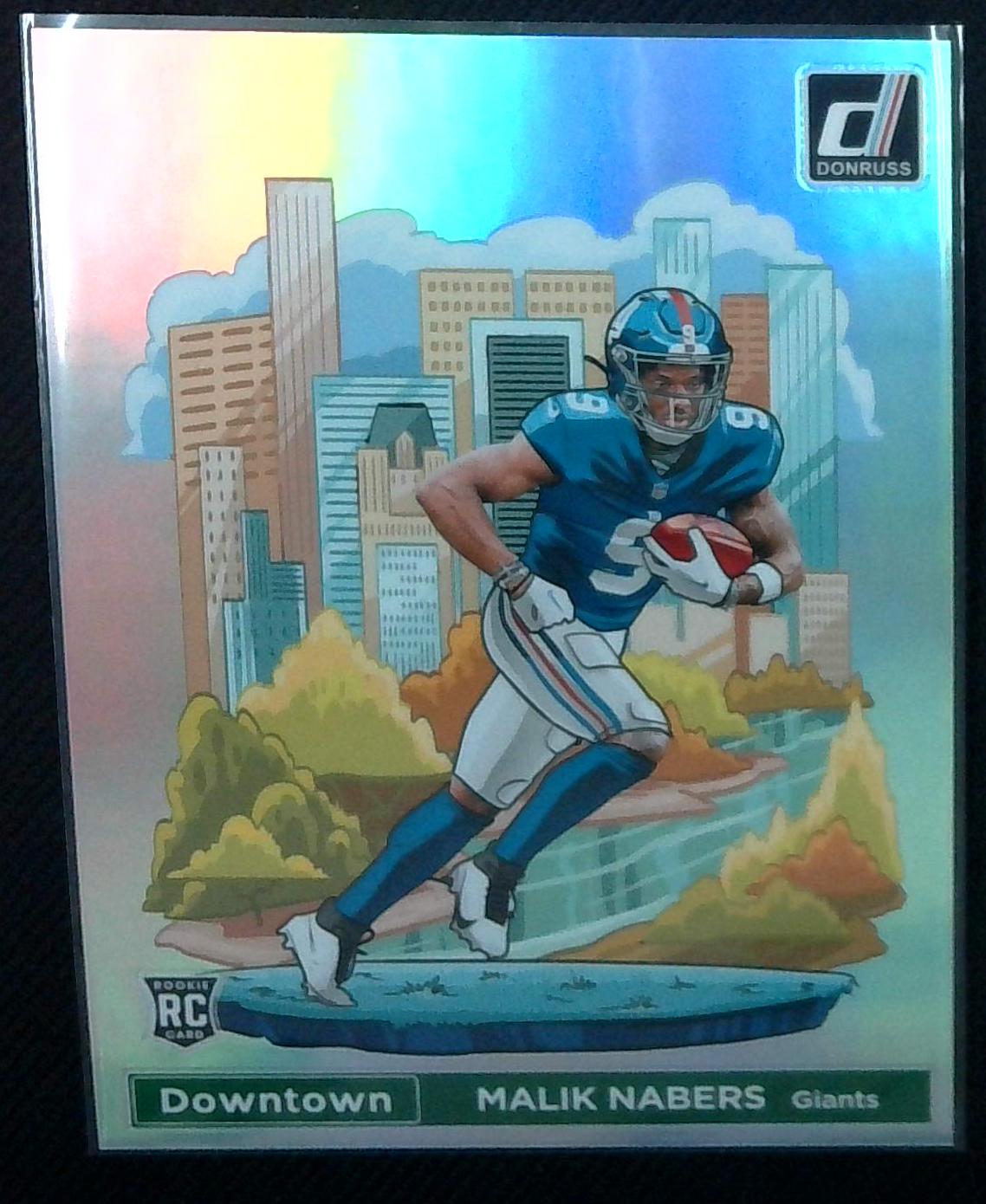 2024 Donruss Malik Nabers Oversized Jumbo Prizm Oversize Downtown #18