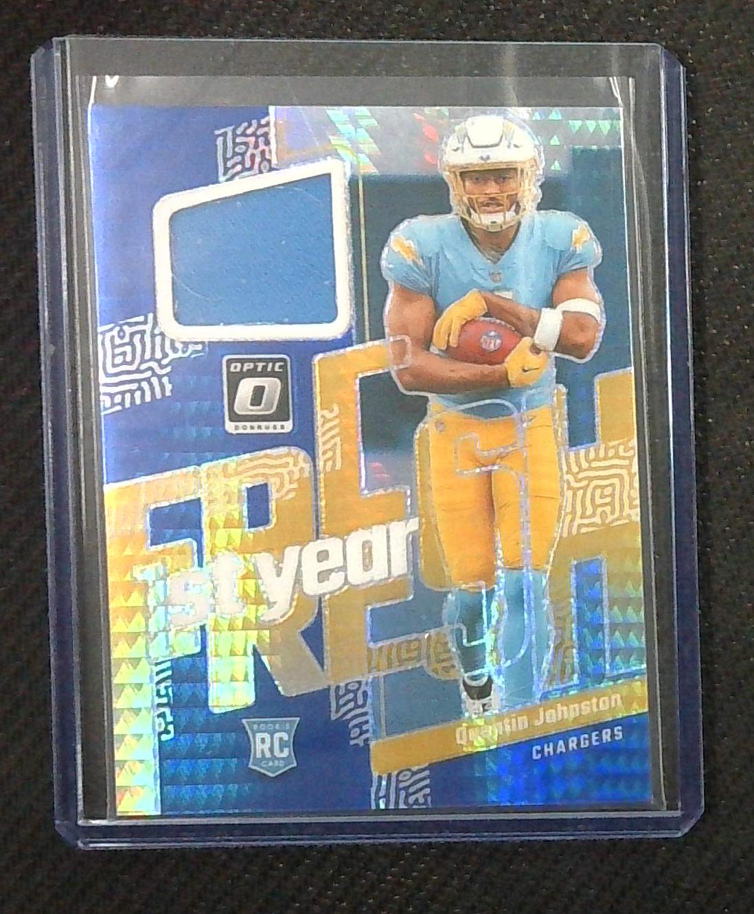 2023 Panini Donruss Optic 1st Year Fresh Quentin Johnston #QJ Rookie Jersey RC