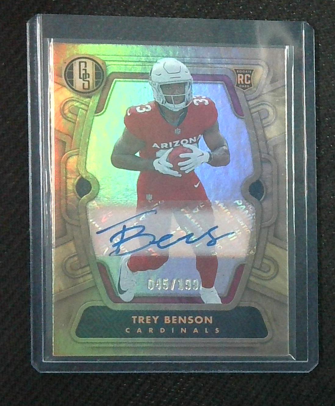 TREY BENSON 2024 GOLD STANDARD ROOKIE AUTOGRAPH RC AUTO /199