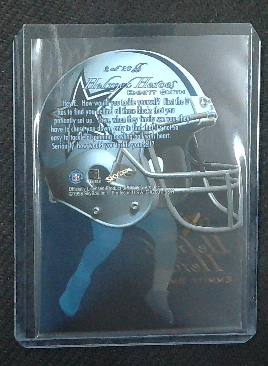 1998 Skybox EX 2001 Helmet Heroes Emmitt Smith