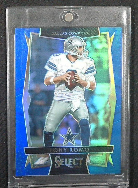2016 Panini Select Tony Romo Blue Prizm /149 Dallas Cowboys #23 Color Match