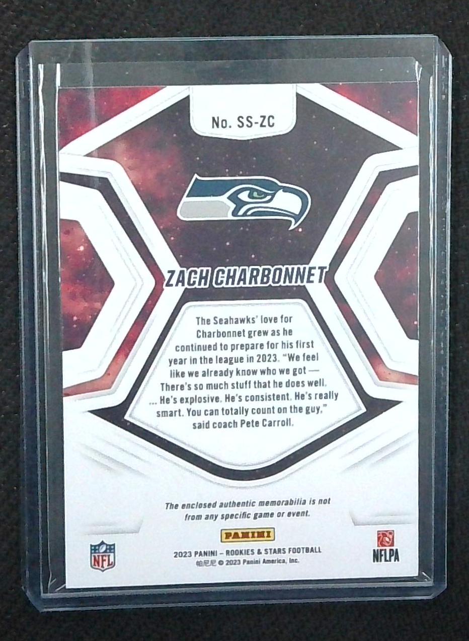 2023 Panini Rookies & Stars #SS-ZC Zach Charbonnet Star Search /25