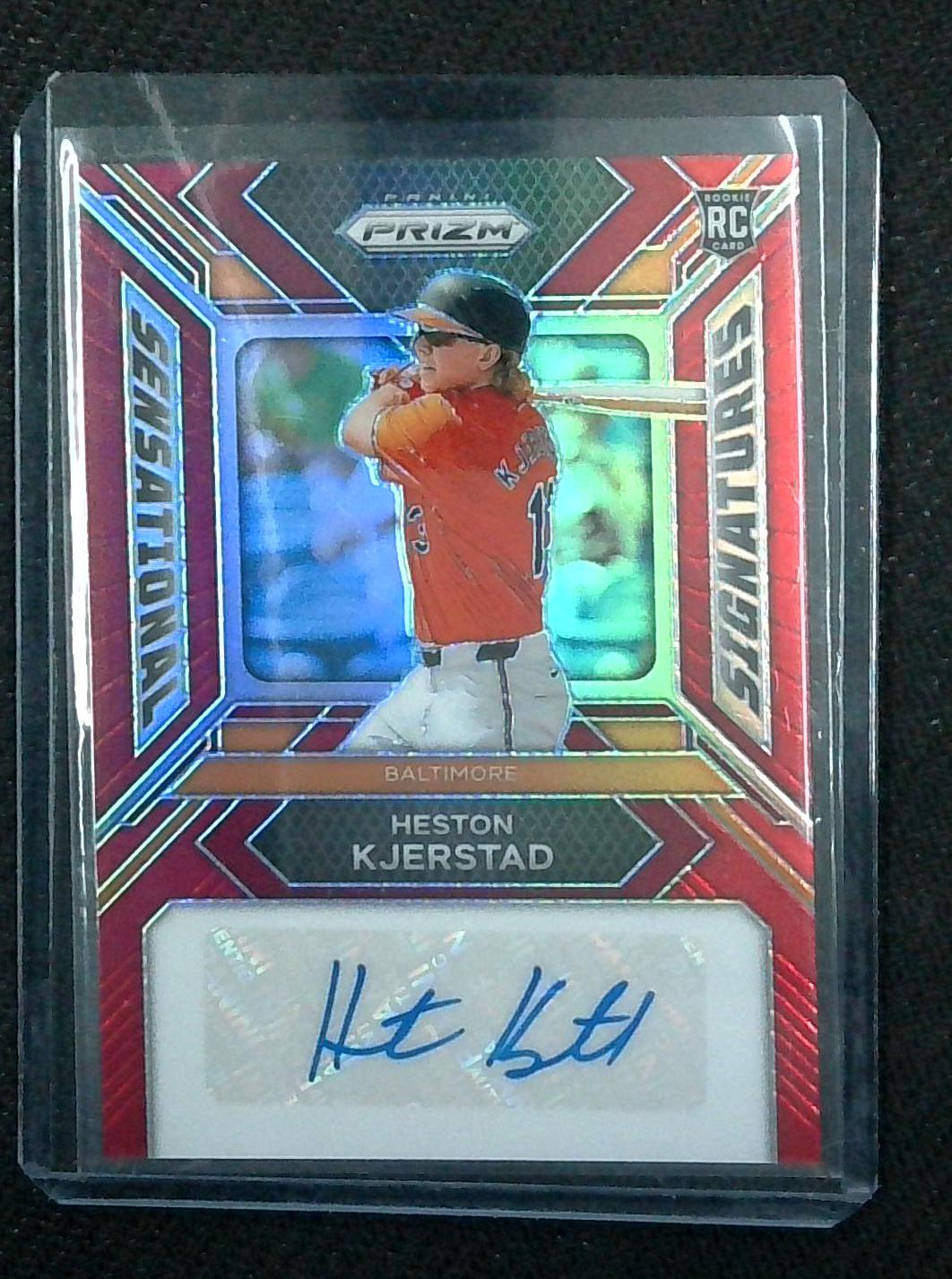 Heston Kjerstad (RC) 2024 Panini Prizm Sensational Signatures Red /99 Auto