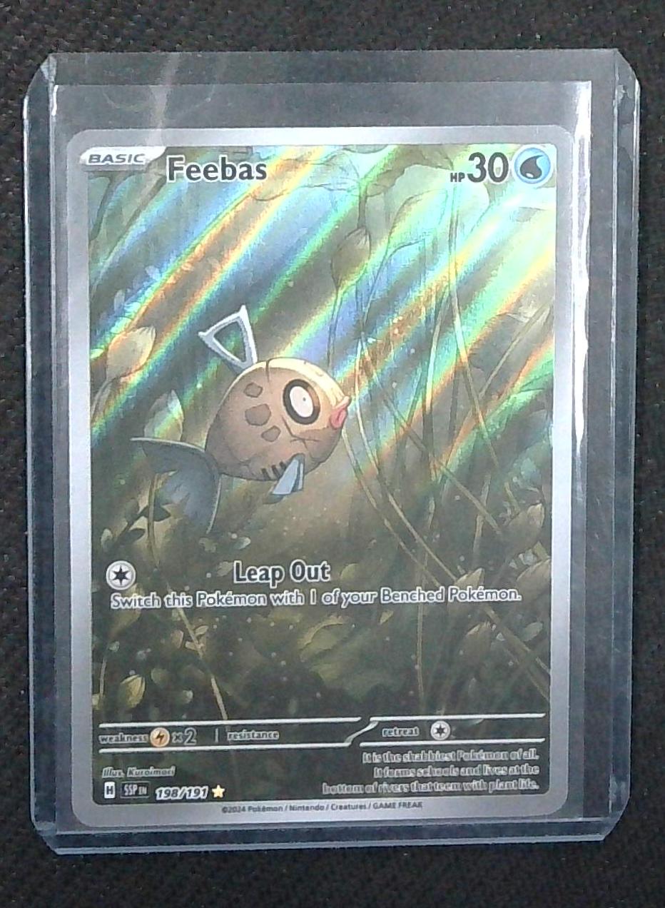 Feebas 198/191 - Pokemon TCG Surging Sparks - Illustration Rare