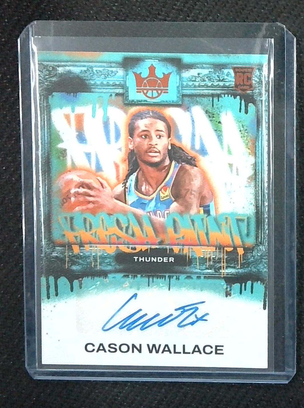 2023-24 Court Kings Cason Wallace #FP-CWO Rookie Amber Auto Autograph 69/75