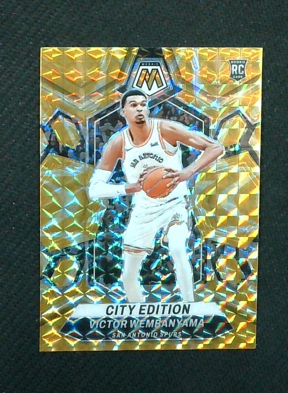 2023-24 Mosaic Basketball Victor Wembanyama Reactive Yellow City Edition Rookie
