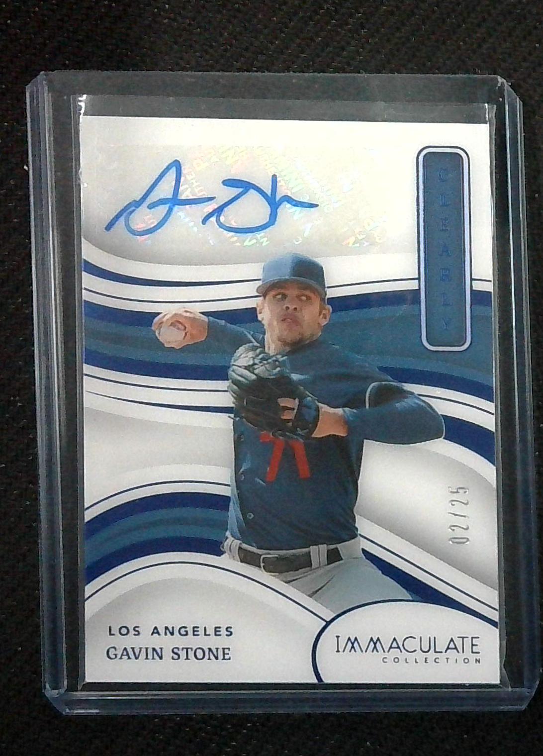 2023 Immaculate Collection Gavin Stone Clearly Auto Autograph 02/25