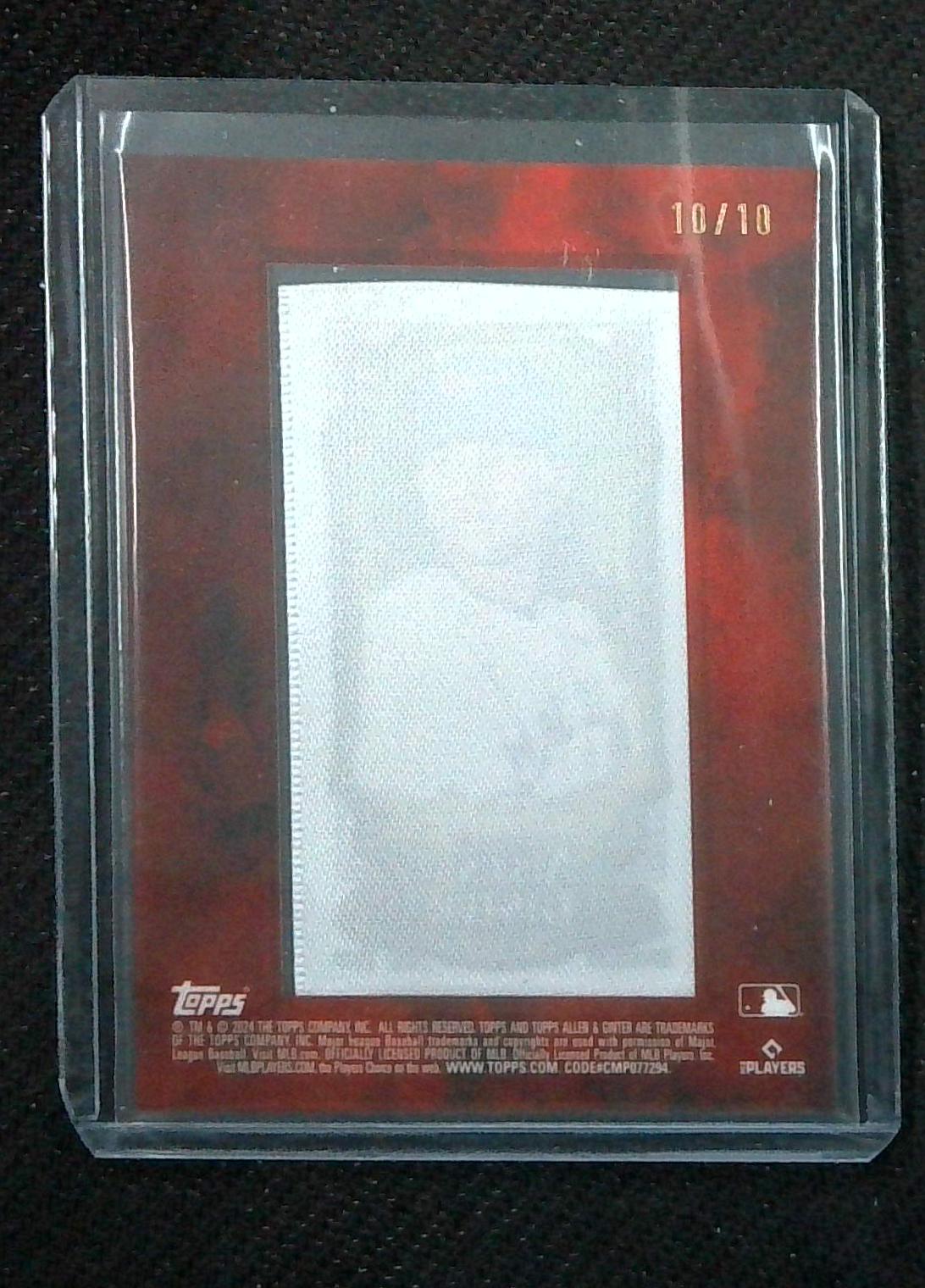 2024 Topps Allen & Ginter Bo Bichette Mini Framed Cloth 10/10
