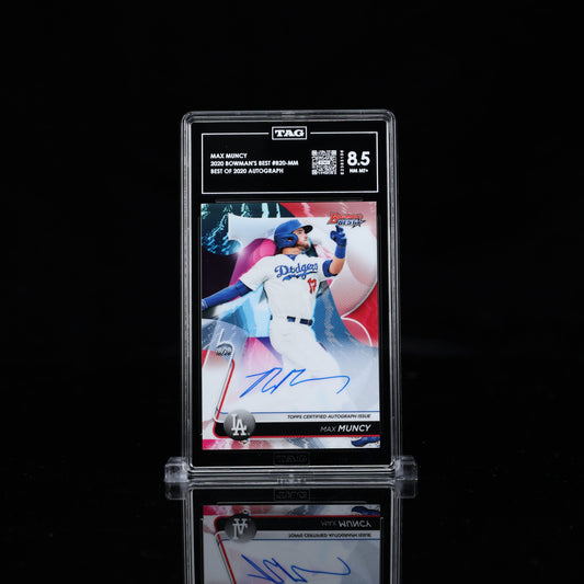2020 Bowman's Best Max Muncy Best of 2020 Autograph TAG 8.5