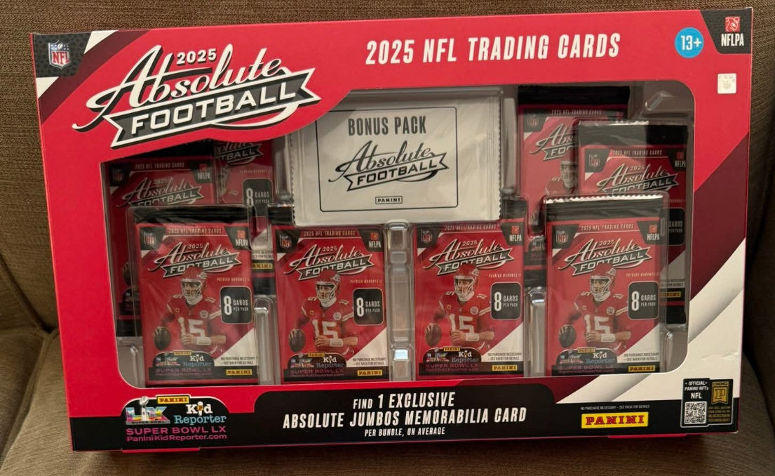 2025 Panini Absolute Football Trading Cards Bundle