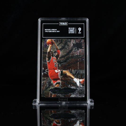 Michael Jordan 1996 Fleer Metal #241 TAG 9 Metal Shredders