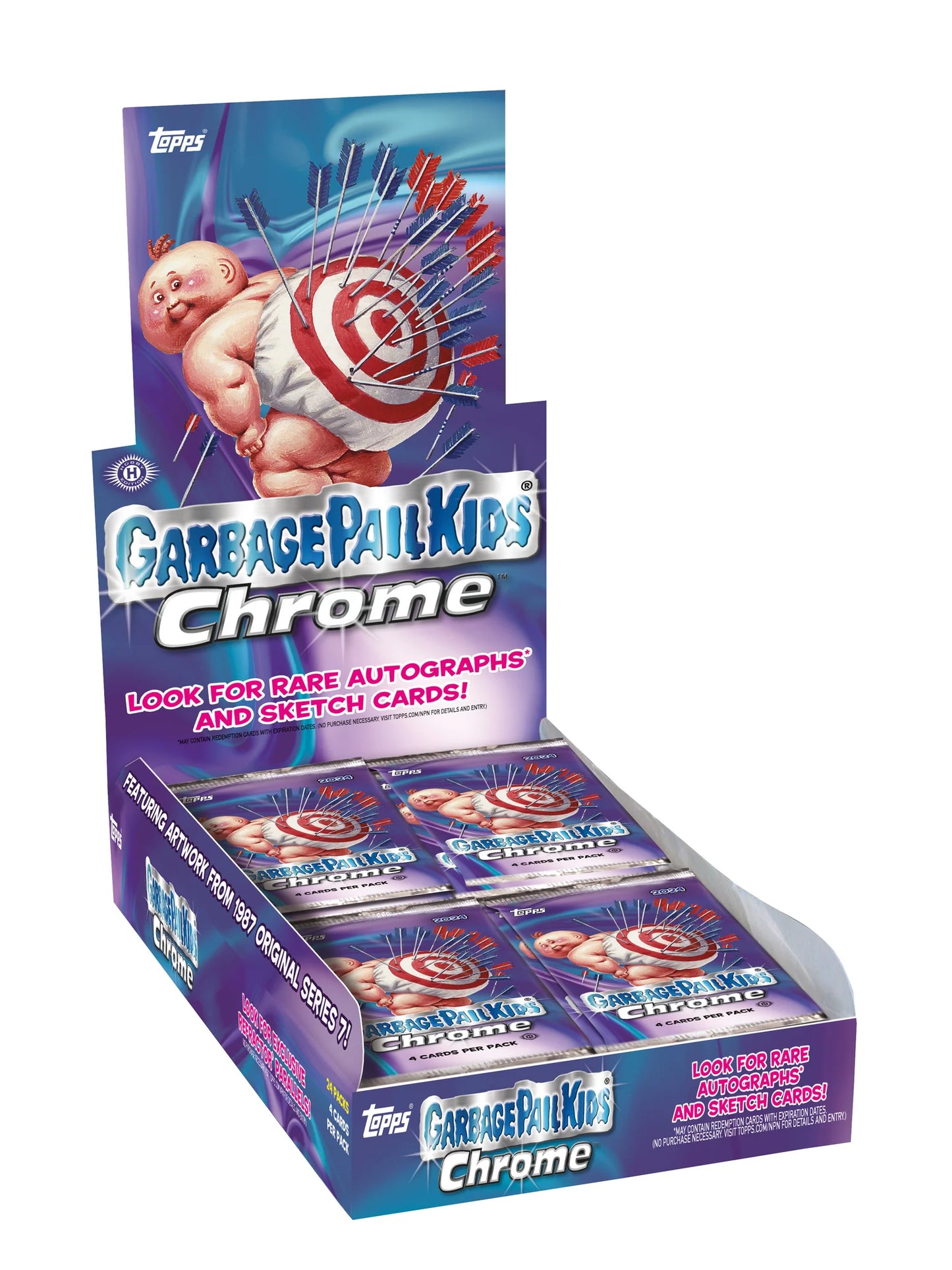 2024 TOPPS CHROME GARBAGE PAIL KIDS SERIES-7 HOBBY BOX