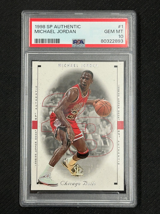 1998 SP Authentic Michael Jordan PSA 10 Gem Mint