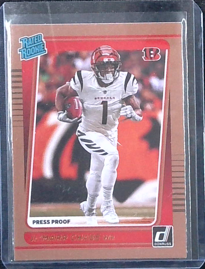 2021 Panini Donruss Optic JA'MARR CHASE #207 Rated Rookie Bronze Parallel