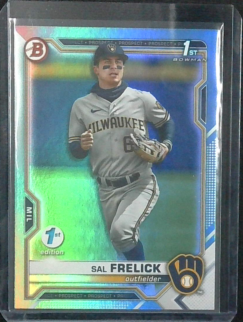 2021 Bowman 1st Edition Sal Frelick Blue Foil