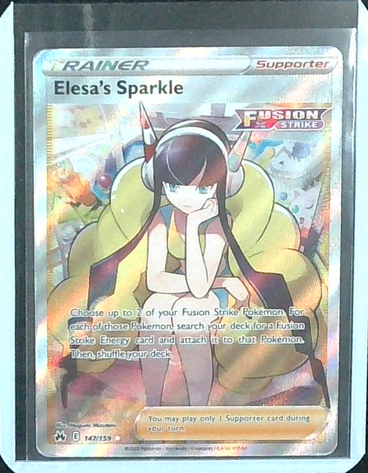 Pokémon TCG Elesa's Sparkle Full Art Trainer 147/159