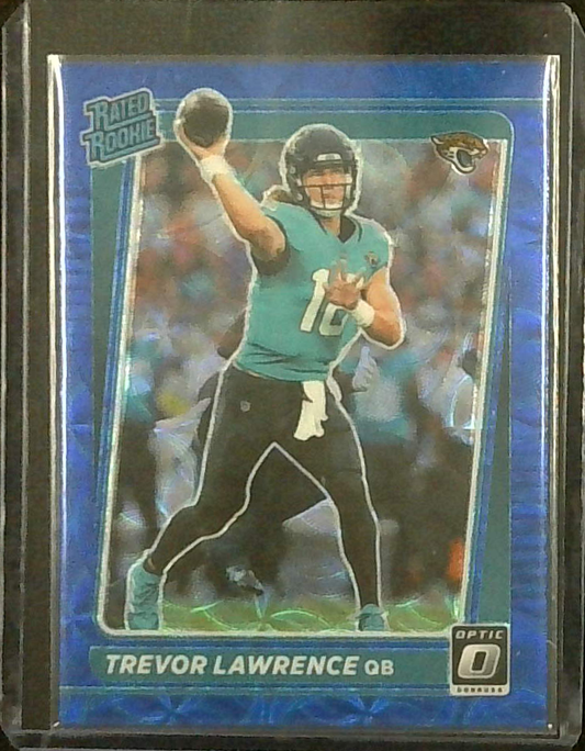 2020 Panini Donruss Optic TREVOR LAWRENCE #201 Rated Rookie Blue Scope