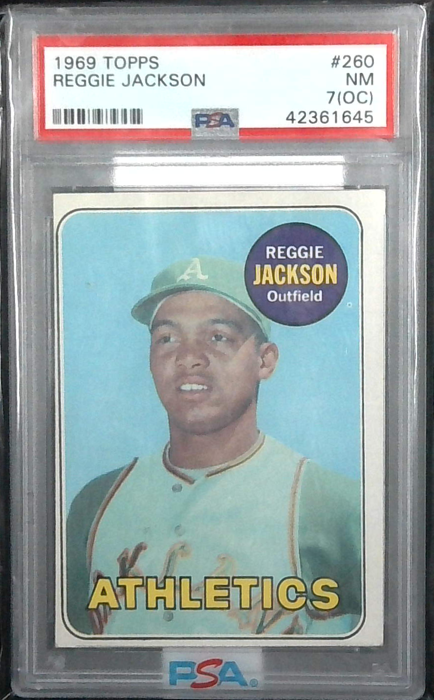 1969 Topps Reggie Jackson PSA 7 (OC)