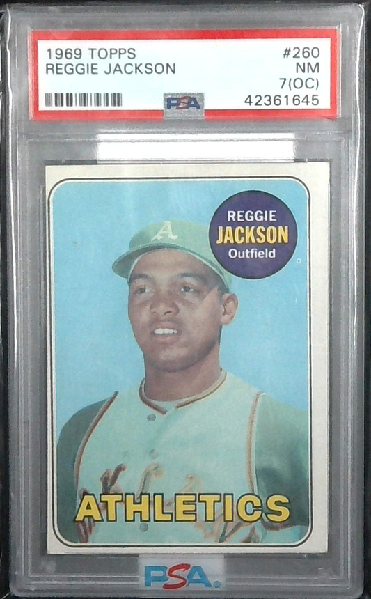 1969 Topps Reggie Jackson PSA 7 (OC)