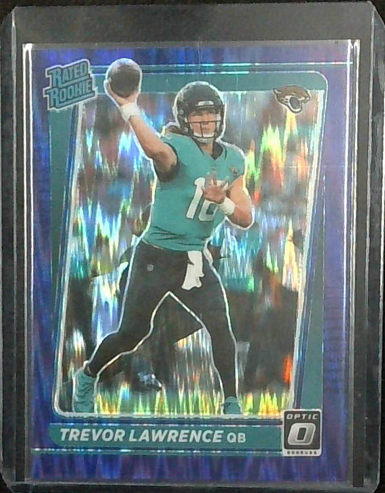 2020 Trevor Lawrence Donruss Optic Purple Shock