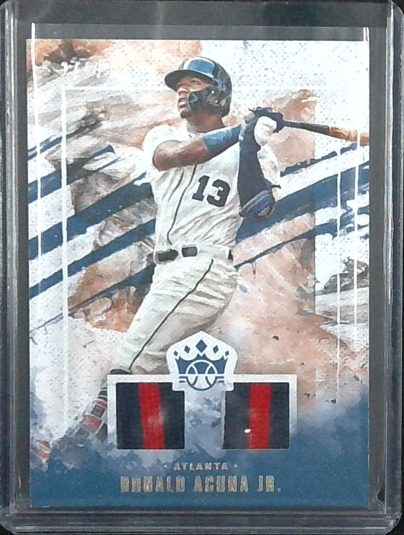 2019 PANINI DIAMOND KINGS BASEBALL RONALD ACUNA JR. DUAL RELICS /49