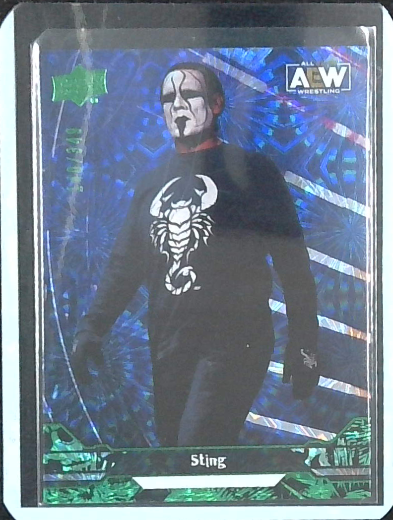 2023 Upper Deck AEW All Elite Wrestling Sting Green Pyro Exclusive #/349
