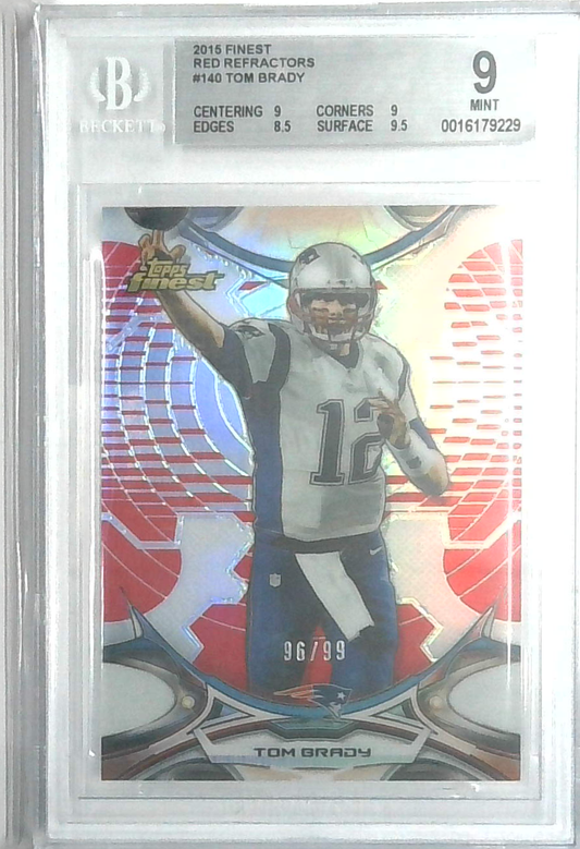 2015 Topps Finest Tom Brady Red Refractor /99