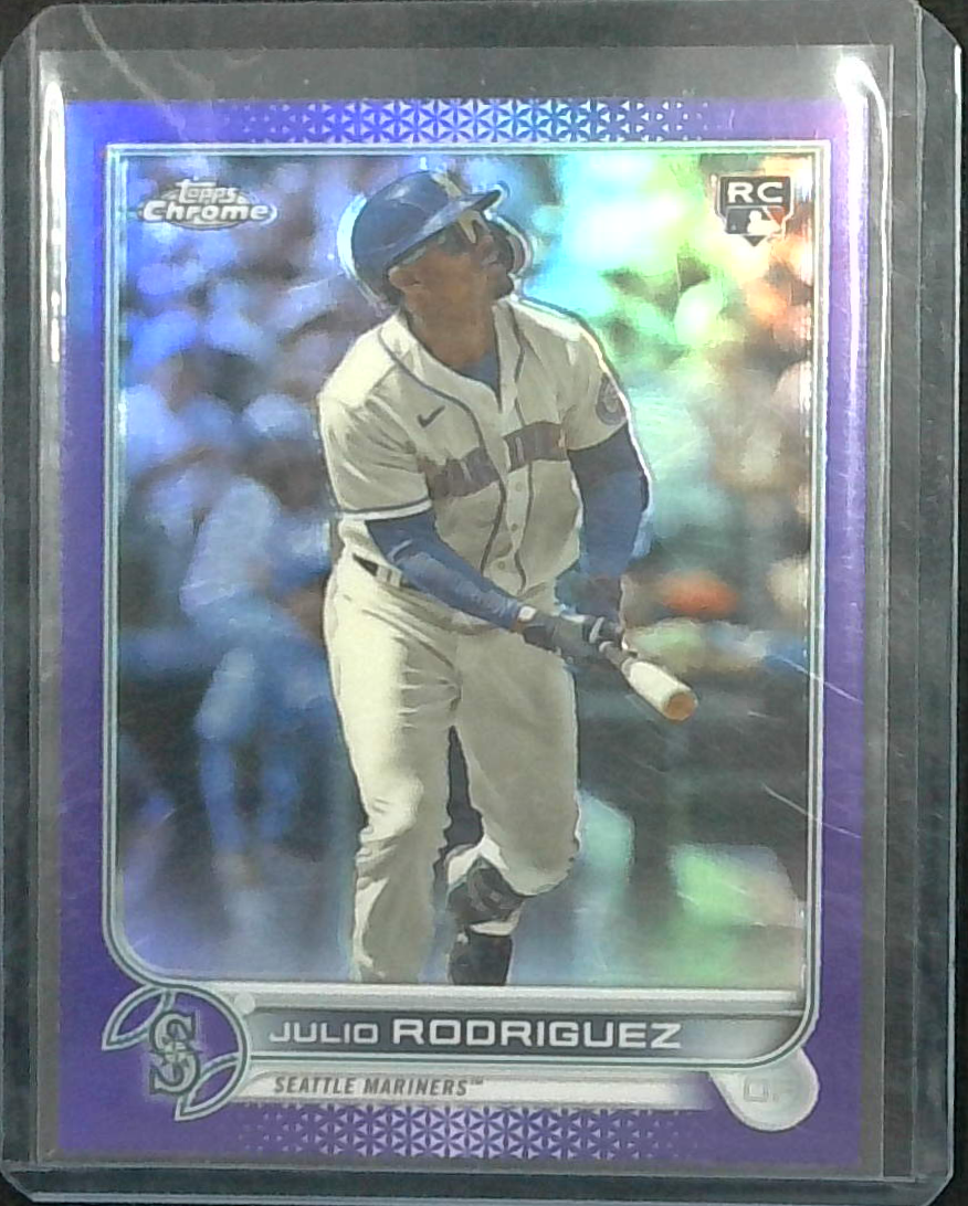 2022 Topps Chrome Update Purple Refractor Julio Rodriguez Rookie