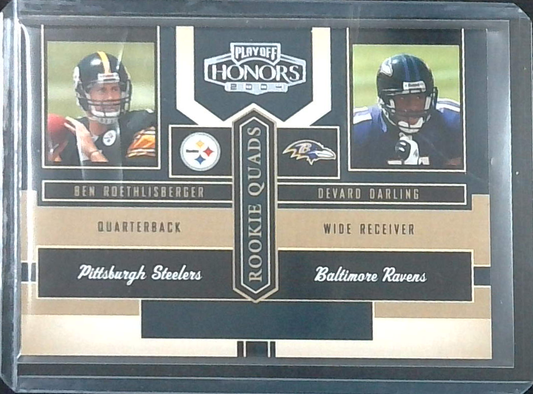 2004 Ben Roethlisberger Rookie Playoff Honors Rookie Quads /1250