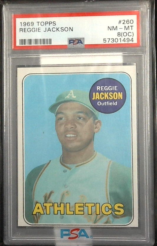 1969 Topps Reggie Jackson PSA 8 (OC)