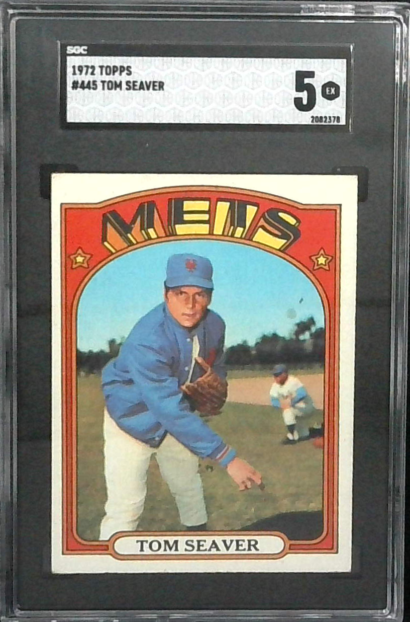 1972 TOPPS TOM SEAVER NEW YORK METS SGC 5