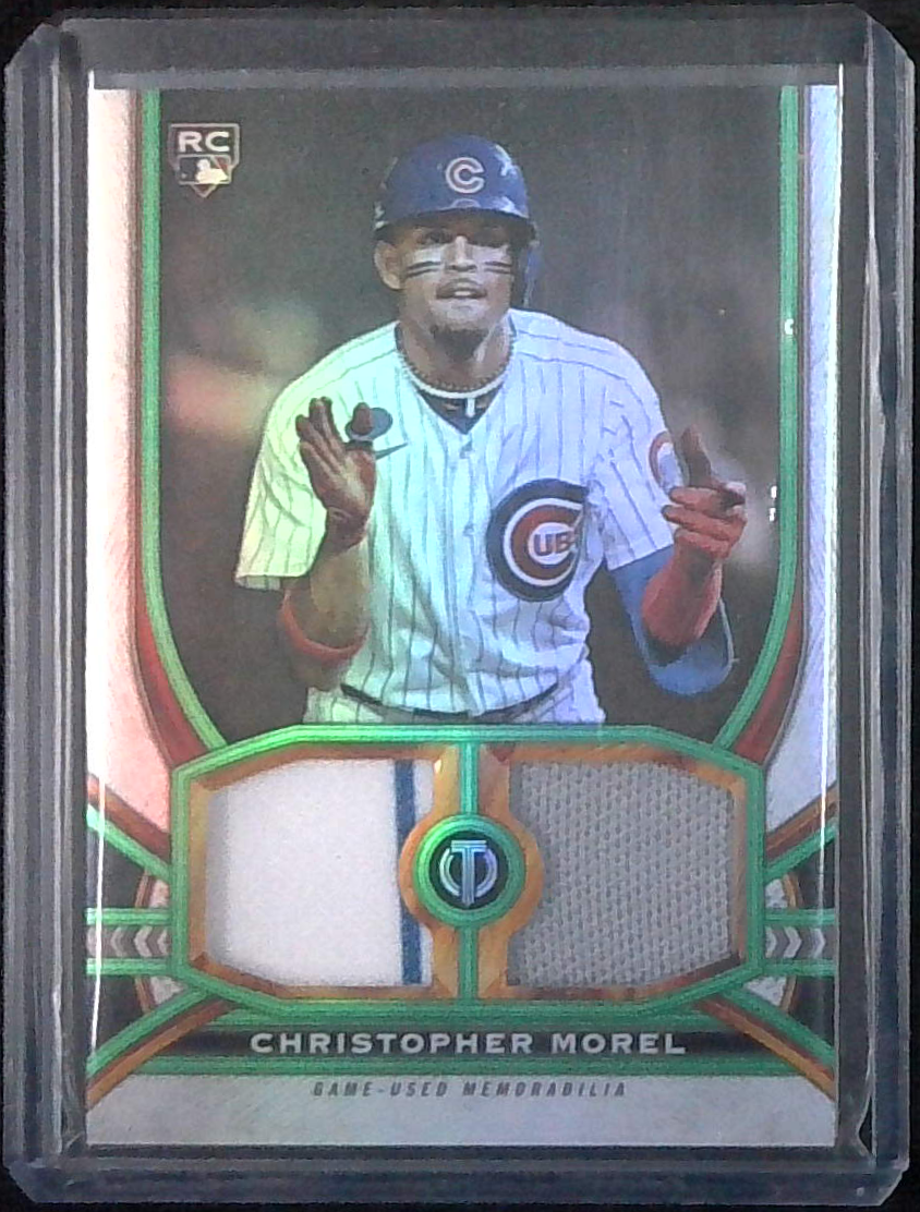 2023 Topps Tribute Baseball Christopher Morel Dual Relics Green #/99
