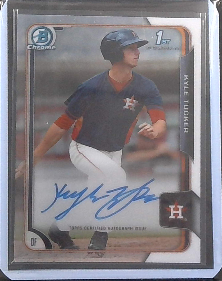 Kyle Tucker 2015 1st Bowman Chrome Draft Picks Auto