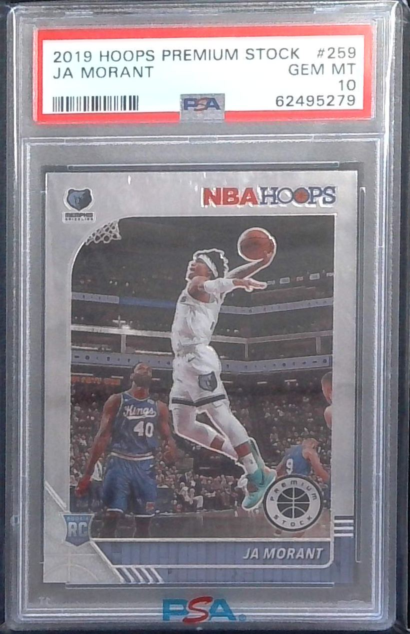 2019 Panini Hoops Premium Stock Ja Morant Rookie #259 PSA 10