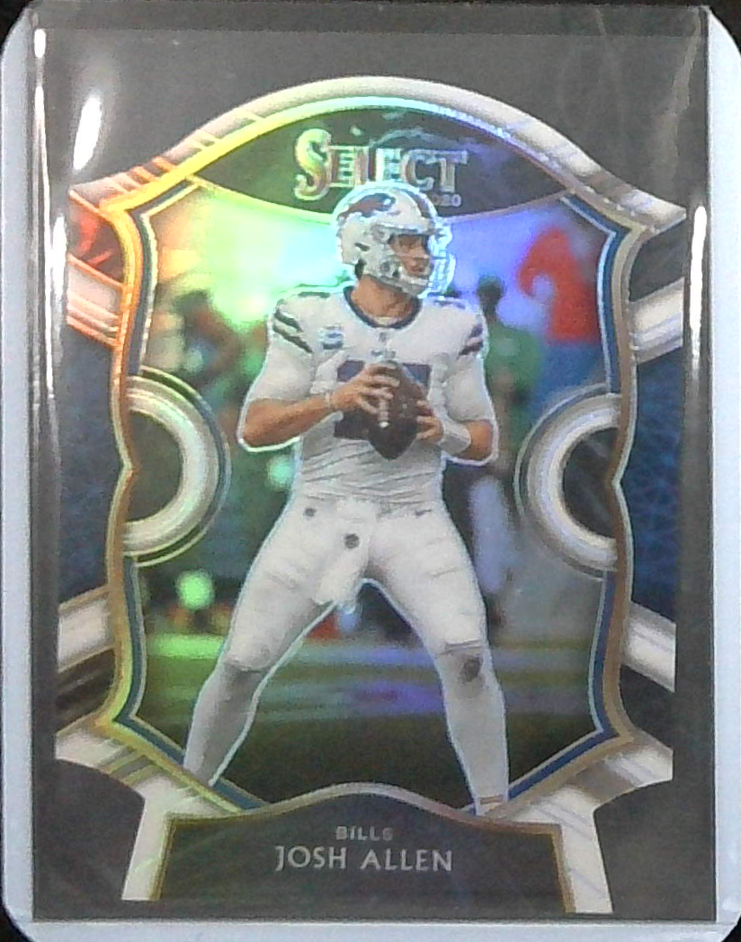 2020 Panini Select Concourse White Prizm Die-Cut Josh Allen