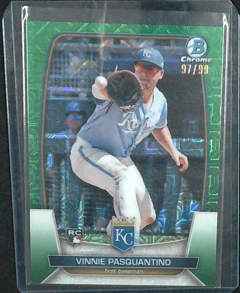 2023 Bowman Chrome Mojo Green /99 Vinnie Pasquantino Rookie