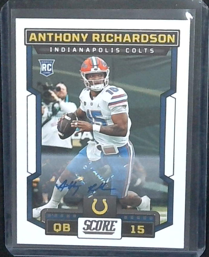 2023 Panini Score Anthony Richardson Rookie Auto Colts