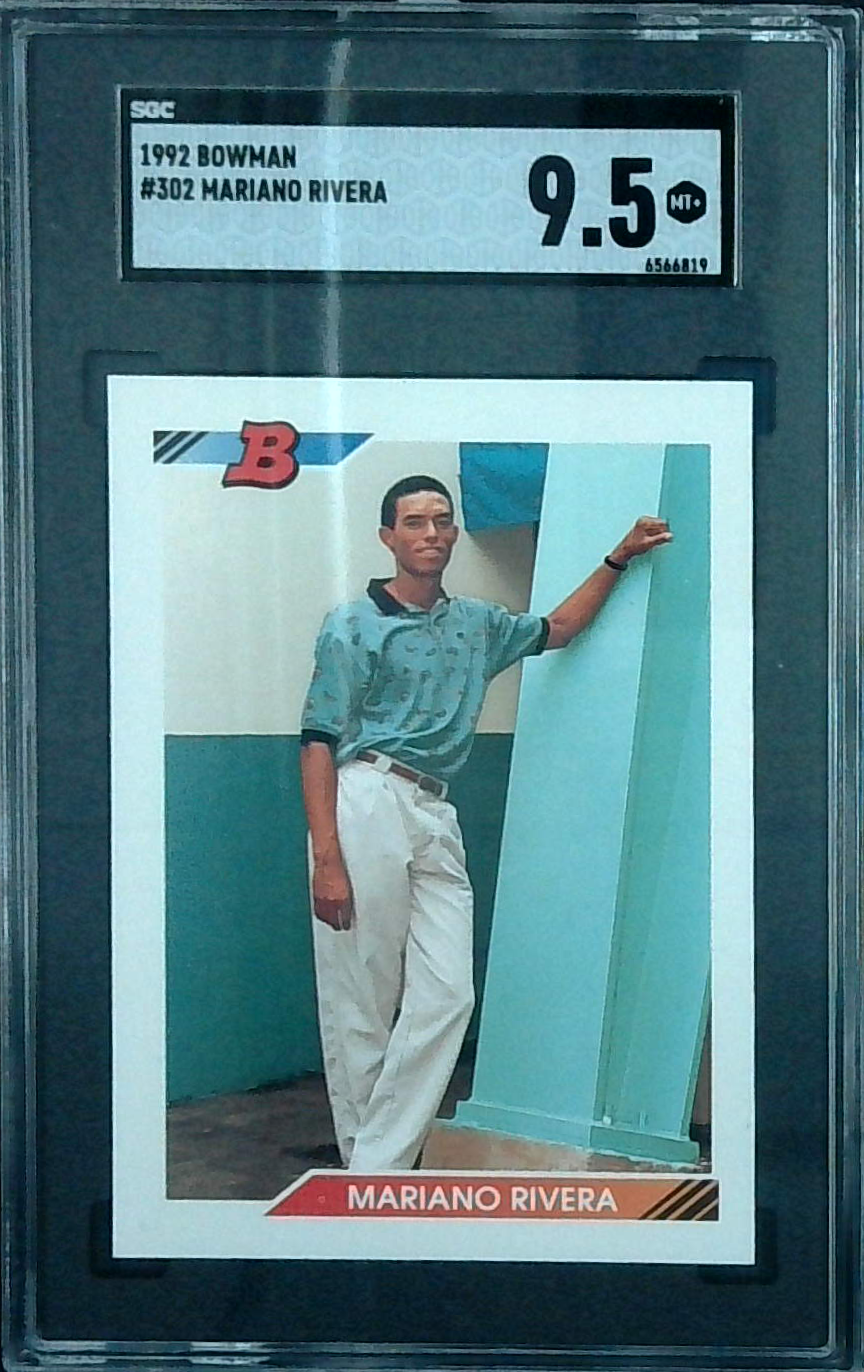 1992 BOWMAN #302 MARIANO RIVERA ROOKIE RC SGC 9.5