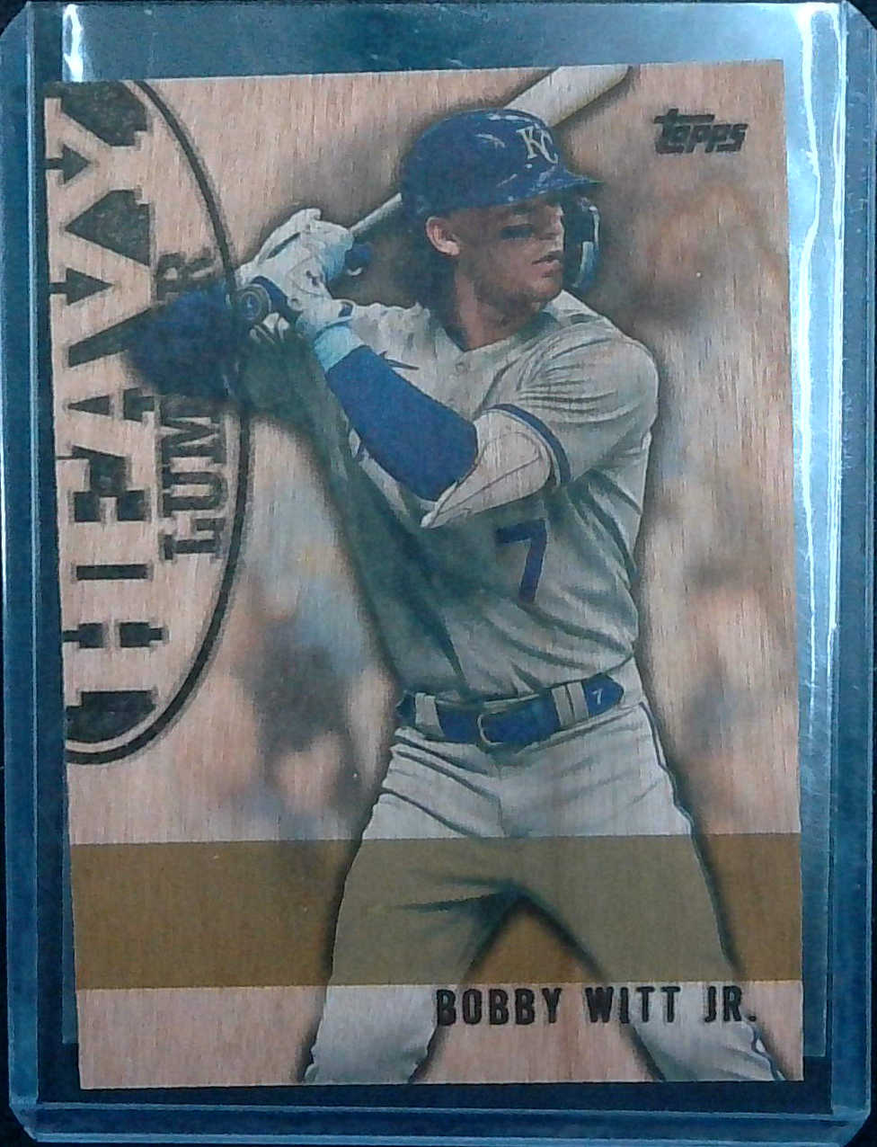 2024 Topps Series 1 SSP Heavy Lumber Wood Insert Bobby Witt Jr Royals Case Hit