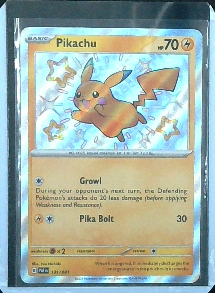 Pokemon - Pikachu - 131/091 - Paldean Fates - Shiny Holo