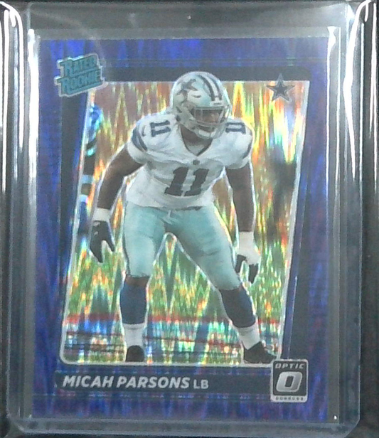 2021 Optic Micah Parsons Purple Shock Prizm Rated Rookie