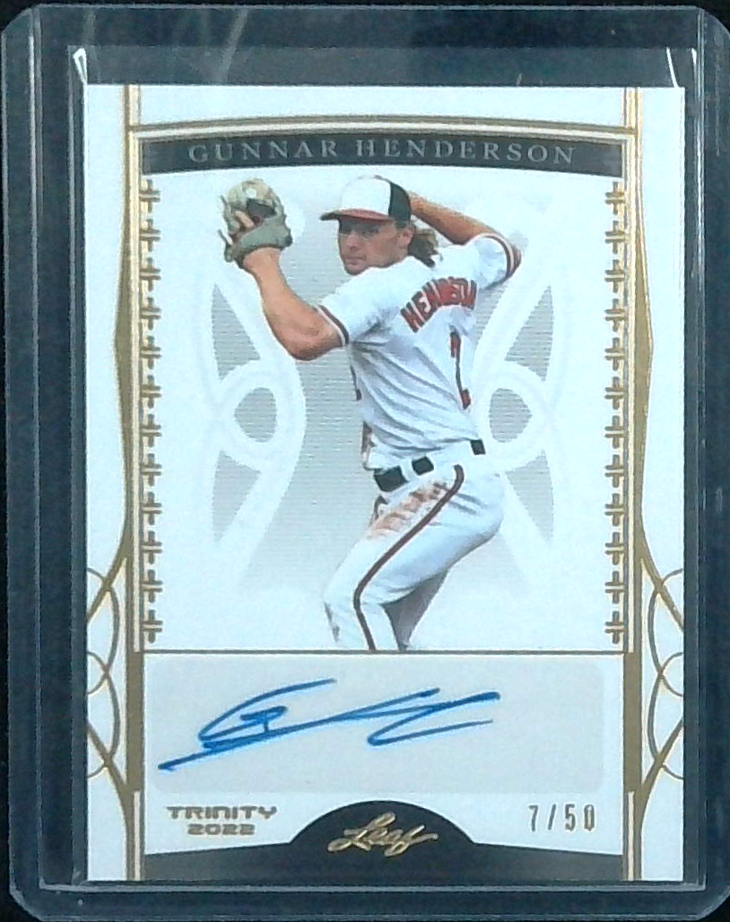 2022 LEAF TRINITY GUNNAR HENDERSON GOLD Spectrum Foil AUTO /50