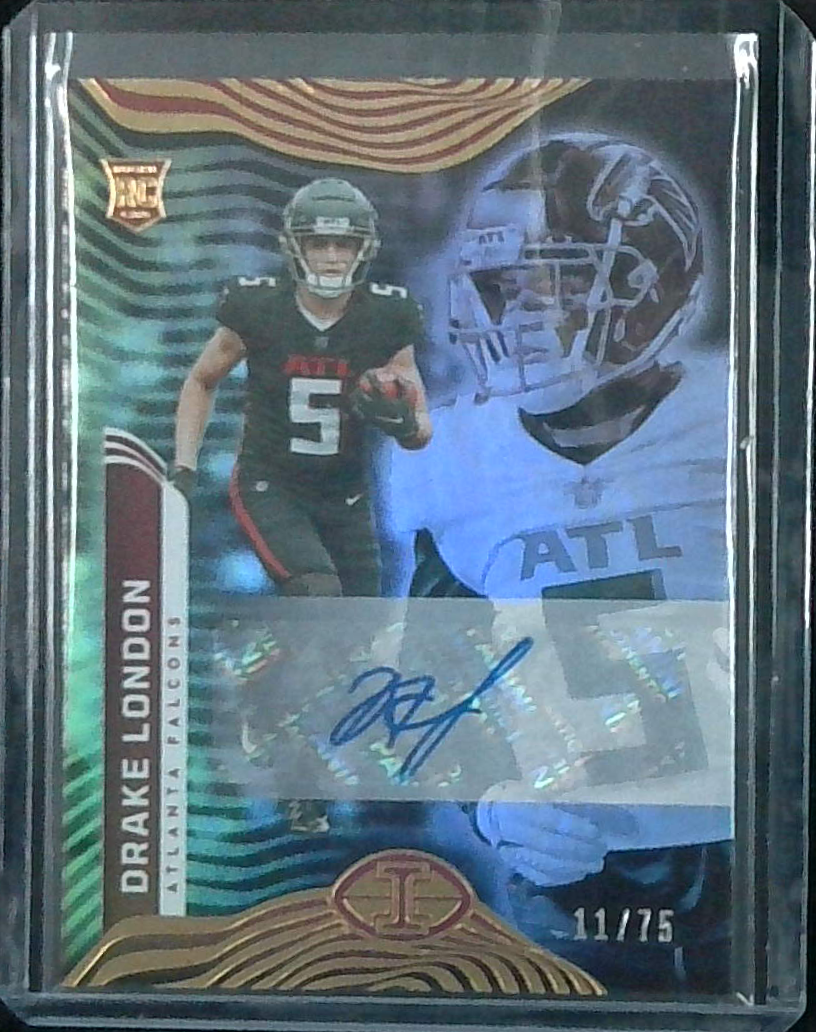 2022 Panini Illusions Drake London Rookie Auto /75